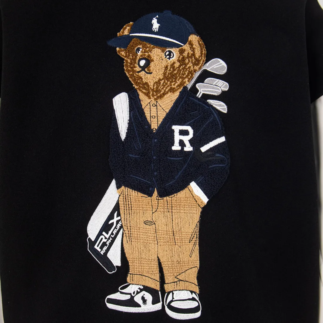 P620 zp version [exclusive supply] RAH LAUREN horse logo embroidery stitching baseball jacket jacket Warm reminder: It is recommended to hand wash or dry clean! ! This year is particularly popular. Baseball uniform jackets are available at all levels of the market (you must compare the details). The most powerful quality control. Baseball uniforms have been produced and researched for 7 years. The details are exquisite. With it, you will be the most handsome boy in the world. The fully painted surface with four-button buttons (buttons with LOGO), the fabric is customized for more than a month. It is not ready-made in the market. It is made of woolen blended fabric, custom-woven and dyed. It has high color fastness. It is recommended to hand wash or dry clean for the first time. "Custom-woven knitted rib at the hem", the lining is made of silky and delicate cupro fiber material, which can be worn directly against the body. It is extremely comfortable, a heavy-hitting item, purchase version!  Color: Black Size: XS S M L Number: RC10873